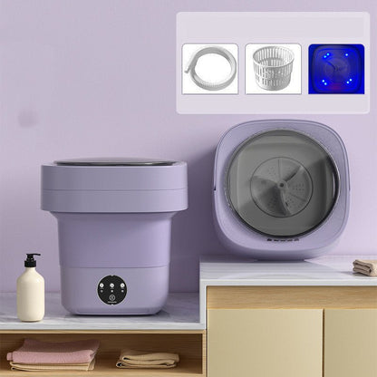 Mini Foldable Washing Machine Portable Mini Socks Underwear Panties Washing Machine Big Capacity 3 Models With Spinning Dry Gadgets - RELUX.STORE
