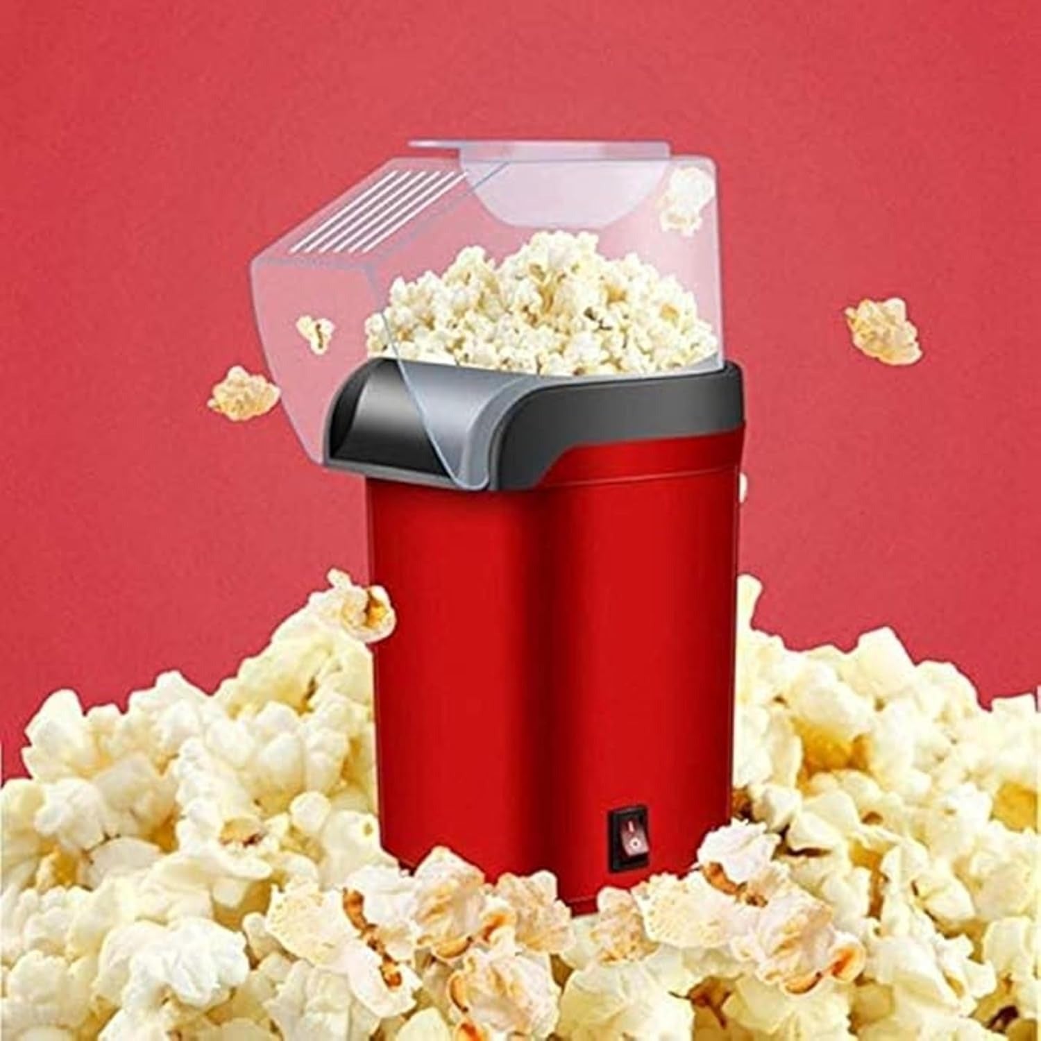 Mini Home Popcorn Maker with Measuring Cup and Removable Lid - RELUX.STORE
