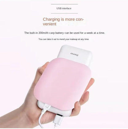 Mini Portable Folding Makeup Mirror Led Lights Magnifying Compact Pocket Travel Aesthetic Vanity Mirrors Make Up Tools - RELUX.STORE