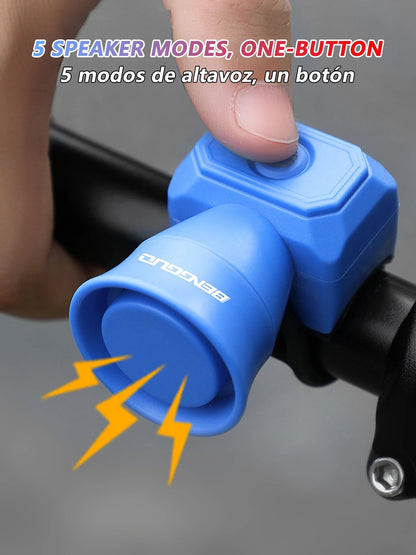 "Mini USB Rechargeable Bicycle Horn – Waterproof Electronic Bike Bell for Mountain Bikes, Scooters & Kids’ Riding Accessories" - RELUX.STORE