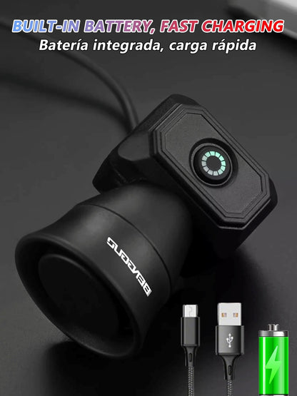 "Mini USB Rechargeable Bicycle Horn – Waterproof Electronic Bike Bell for Mountain Bikes, Scooters & Kids’ Riding Accessories" - RELUX.STORE