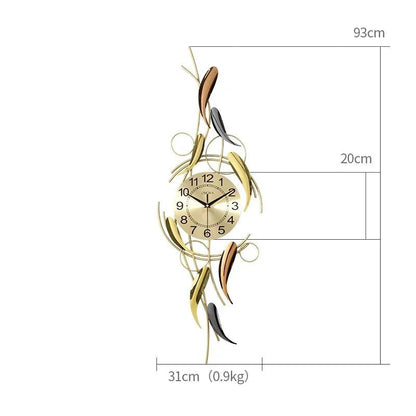 “Minimalist Wall Clock Large Silent Modern Design – Creative Aesthetic Art Mural Horloge Murale for Home & Office Décor” - RELUX.STORE