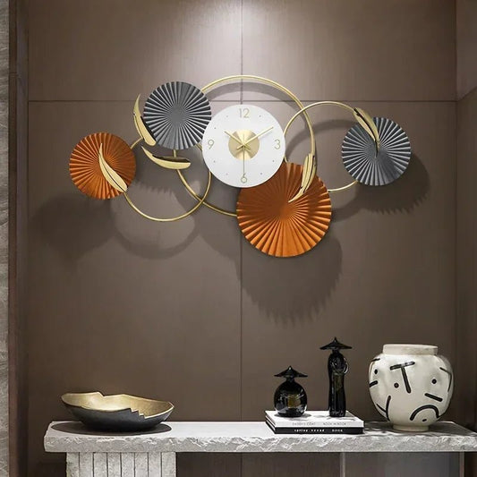 “Minimalist Wall Clock Large Silent Modern Design – Creative Aesthetic Art Mural Horloge Murale for Home & Office Décor” - RELUX.STORE
