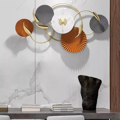 “Minimalist Wall Clock Large Silent Modern Design – Creative Aesthetic Art Mural Horloge Murale for Home & Office Décor” - RELUX.STORE