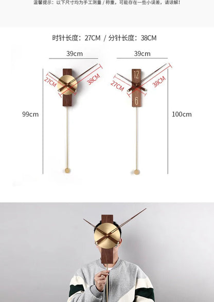 “Minimalist Wall Clock – Modern Simple Home Clock for Living Room & Bedroom Décor” - RELUX.STORE
