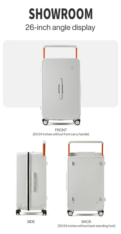 Mixi Large - Capacity Suitcase Trolley Case 26inch Checked in Hardside Rolling Wheels Luggage Wide Handle Travel Suitcases M9276DH - RELUX.STOREMixi Large - Capacity Suitcase Trolley Case 26inch Checked in Hardside Rolling Wheels Luggage Wide Handle Travel Suitcases M9276DH