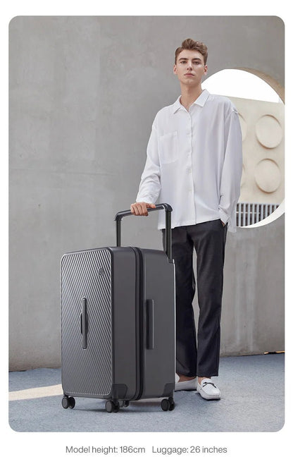 Mixi Large - Capacity Suitcase Trolley Case 26inch Checked in Hardside Rolling Wheels Luggage Wide Handle Travel Suitcases M9276DH - RELUX.STOREMixi Large - Capacity Suitcase Trolley Case 26inch Checked in Hardside Rolling Wheels Luggage Wide Handle Travel Suitcases M9276DH