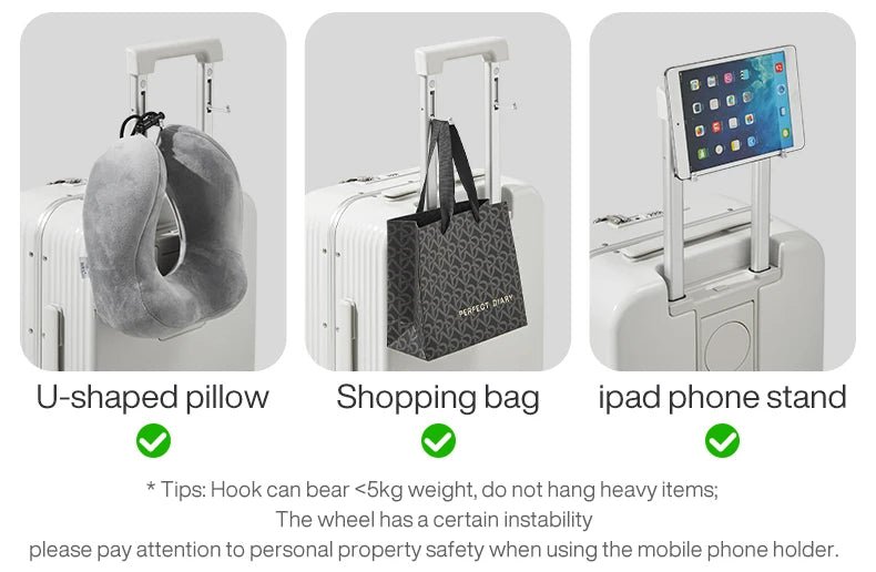 Mixi New Aluminum Frame Suitcase Carry On Rolling Luggage with USB Port Boarding Cabin Cup and Phone Holder 20 24 Inch - RELUX.STOREMixi New Aluminum Frame Suitcase Carry On Rolling Luggage with USB Port Boarding Cabin Cup and Phone Holder 20 24 Inch