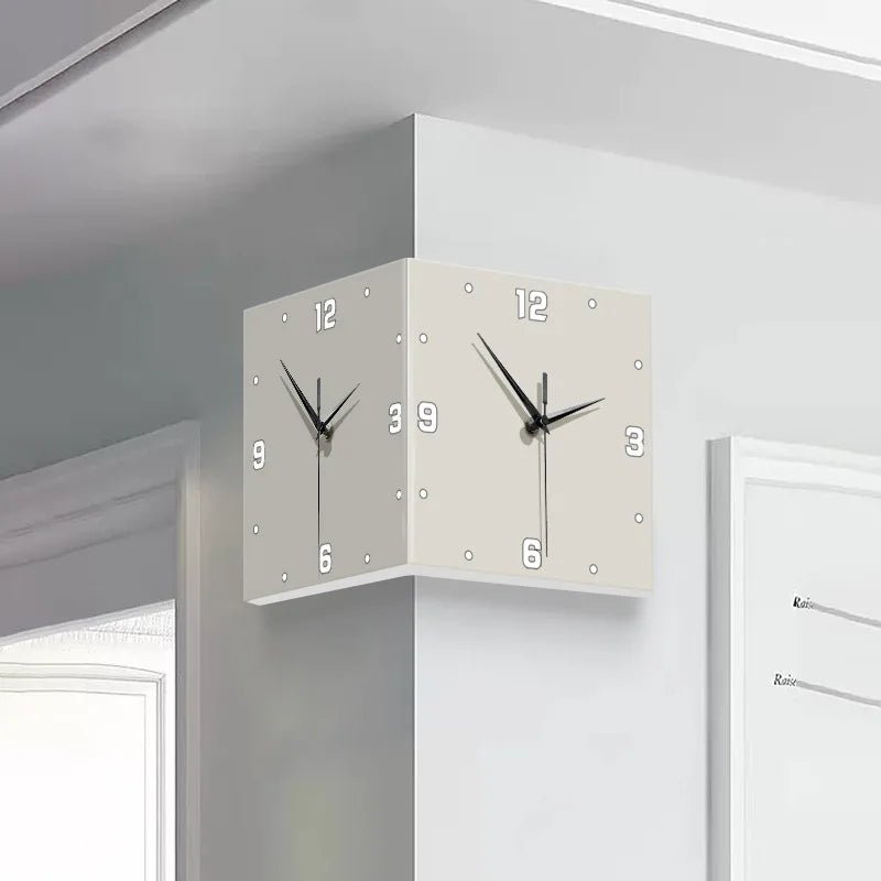“Modern Double - Sided White Whale Acrylic Wall Clock – Silent Running Electric Backlight | Artistic Digital Needle Display for Home & Office” - RELUX.STORE