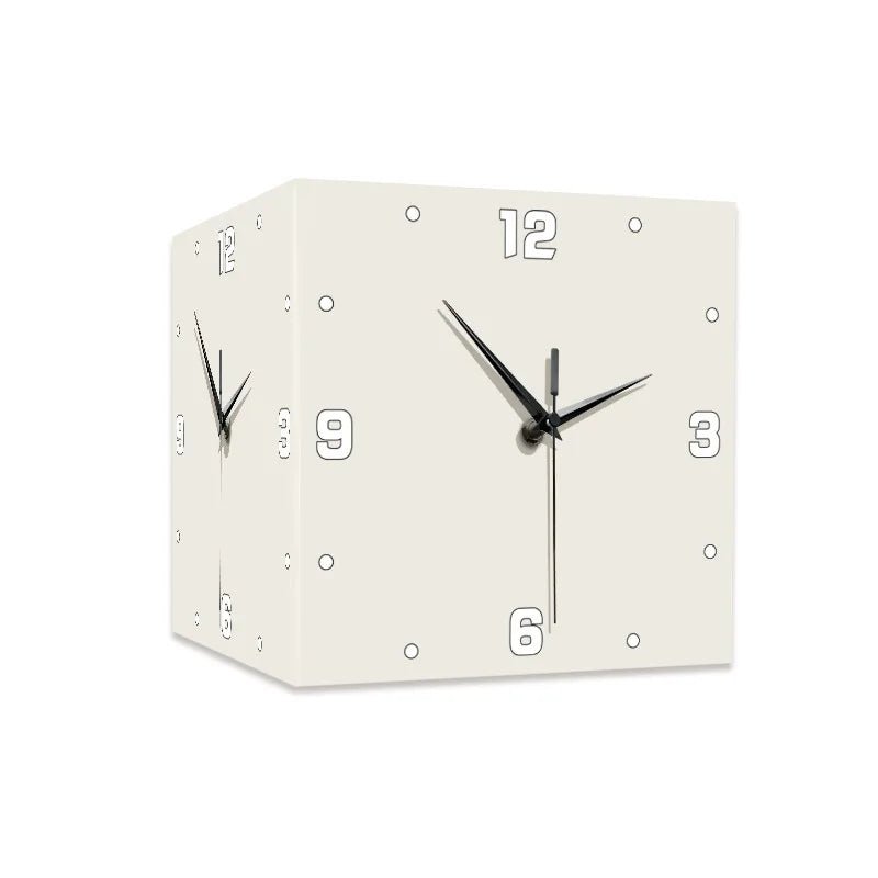 “Modern Double - Sided White Whale Acrylic Wall Clock – Silent Running Electric Backlight | Artistic Digital Needle Display for Home & Office” - RELUX.STORE