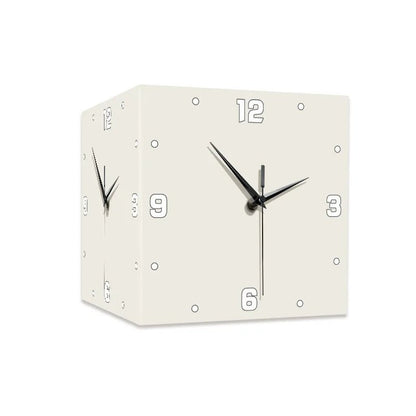 “Modern Double - Sided White Whale Acrylic Wall Clock – Silent Running Electric Backlight | Artistic Digital Needle Display for Home & Office” - RELUX.STORE