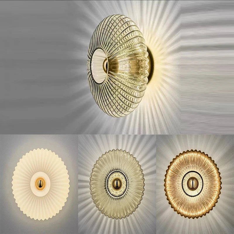 “Modern Glass Wall Lamp – Indoor Wall Sconce for Bedroom, Living Room, Corridor & Bedside Ambiance” - RELUX.STORE
