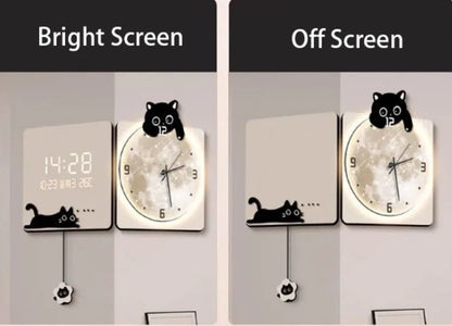 “Modern LED Corner Wall Clock – Large Digital Luxury Wall Watch for Living Room, Home Decoration & Interior Accessories” - RELUX.STORE