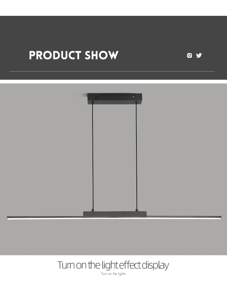 💡 "Modern Pendant Lights – Minimalist Dining Room & Kitchen Chandelier, Long LED Hanging Lamp for Living Room, Home Décor & Ambient Lighting" - RELUX.STORE