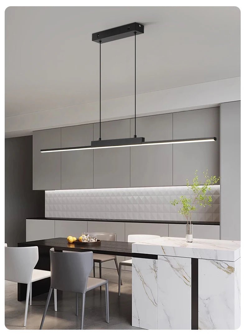 💡 "Modern Pendant Lights – Minimalist Dining Room & Kitchen Chandelier, Long LED Hanging Lamp for Living Room, Home Décor & Ambient Lighting" - RELUX.STORE