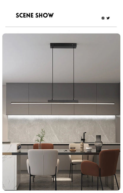 💡 "Modern Pendant Lights – Minimalist Dining Room & Kitchen Chandelier, Long LED Hanging Lamp for Living Room, Home Décor & Ambient Lighting" - RELUX.STORE