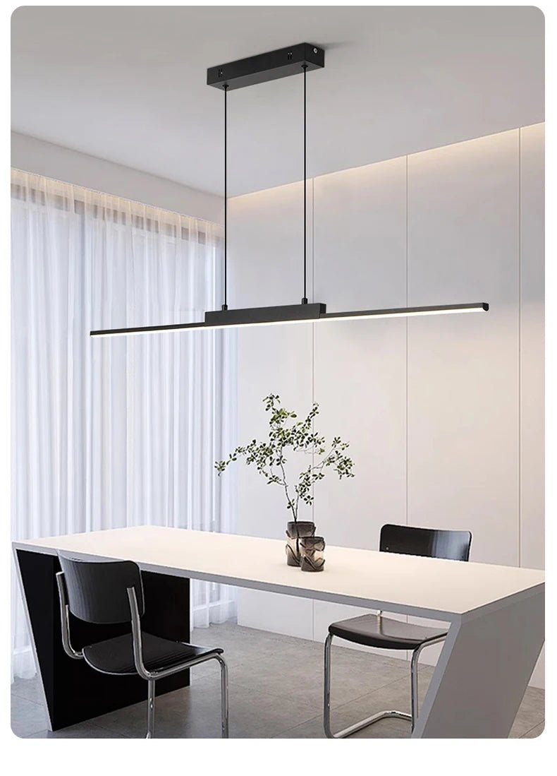 💡 "Modern Pendant Lights – Minimalist Dining Room & Kitchen Chandelier, Long LED Hanging Lamp for Living Room, Home Décor & Ambient Lighting" - RELUX.STORE