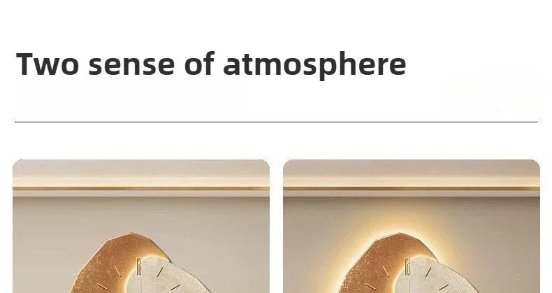 Modern wall clock in living room stylish large living room clock light design mechanism Nordic bedroom with silent decoration - RELUX.STORE