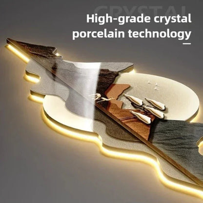 Modern wall clock in living room stylish large living room clock light design mechanism Nordic bedroom with silent decoration - RELUX.STORE