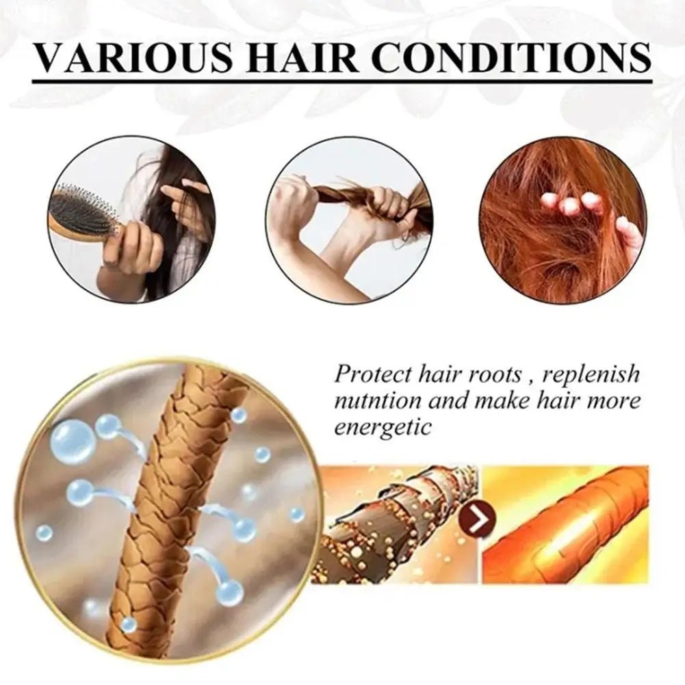 Moroccan Argan Oil Hair Serum Lightweight Hair Oil Mist For Split Ends, Frizzy Hair And Flyaways, Hair Oil Repair - Gloss Shine - RELUX.STORE