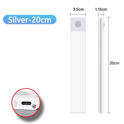 "Motion Sensor Night Light – USB Rechargeable Wireless LED Lamp for Kitchen, Cabinet, Bedroom & Wardrobe Lighting" - RELUX.STORE