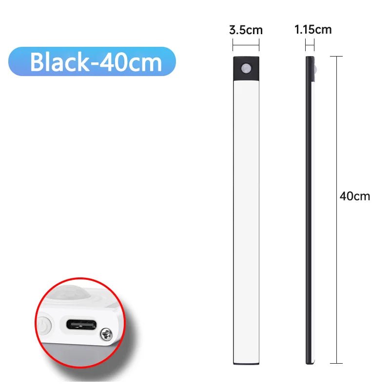 "Motion Sensor Night Light – USB Rechargeable Wireless LED Lamp for Kitchen, Cabinet, Bedroom & Wardrobe Lighting" - RELUX.STORE
