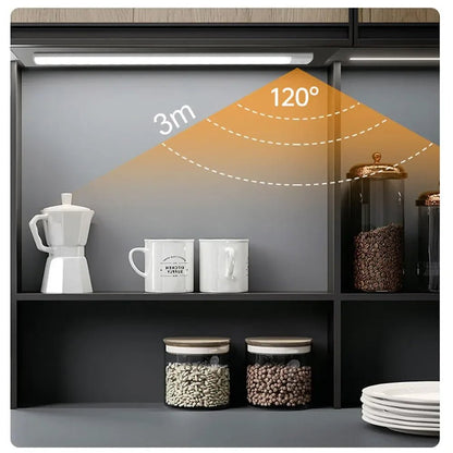 "Motion Sensor Night Light – USB Rechargeable Wireless LED Lamp for Kitchen, Cabinet, Bedroom & Wardrobe Lighting" - RELUX.STORE
