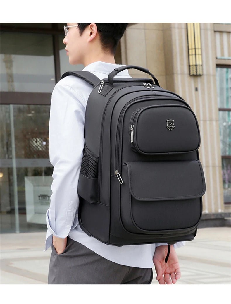 Multi - functional fashion trolley travel bag pull rod large capacity backpack with wheel outdoor leisure suitcase student luggage - RELUX.STOREMulti - functional fashion trolley travel bag pull rod large capacity backpack with wheel outdoor leisure suitcase student luggage