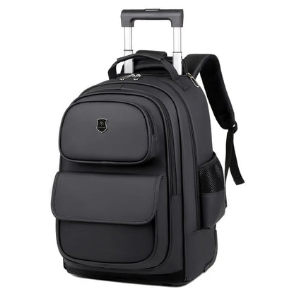 Multi - functional fashion trolley travel bag pull rod large capacity backpack with wheel outdoor leisure suitcase student luggage - RELUX.STOREMulti - functional fashion trolley travel bag pull rod large capacity backpack with wheel outdoor leisure suitcase student luggage