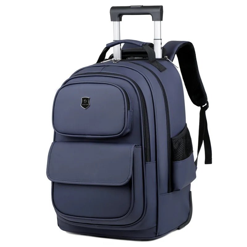 Multi - functional fashion trolley travel bag pull rod large capacity backpack with wheel outdoor leisure suitcase student luggage - RELUX.STOREMulti - functional fashion trolley travel bag pull rod large capacity backpack with wheel outdoor leisure suitcase student luggage