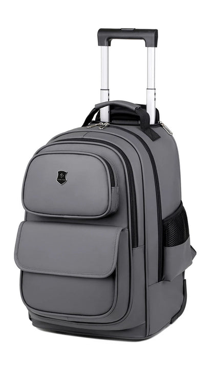 Multi - functional fashion trolley travel bag pull rod large capacity backpack with wheel outdoor leisure suitcase student luggage - RELUX.STOREMulti - functional fashion trolley travel bag pull rod large capacity backpack with wheel outdoor leisure suitcase student luggage