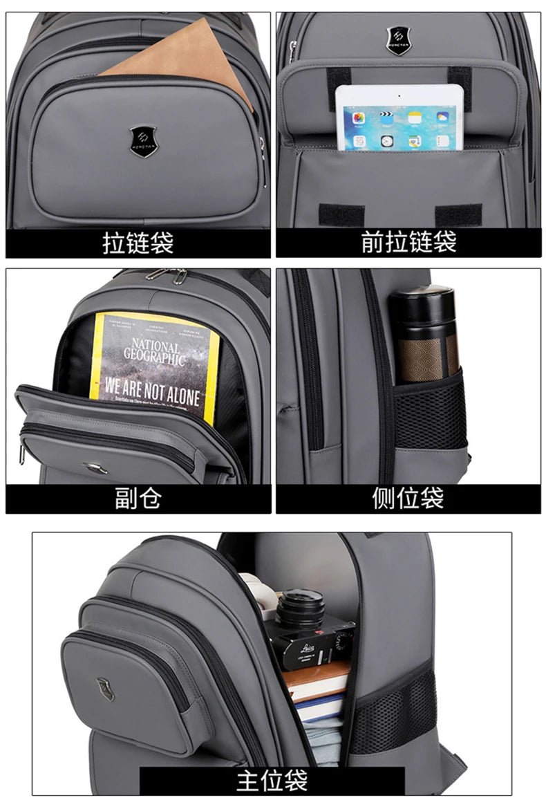 Multi - functional fashion trolley travel bag pull rod large capacity backpack with wheel outdoor leisure suitcase student luggage - RELUX.STOREMulti - functional fashion trolley travel bag pull rod large capacity backpack with wheel outdoor leisure suitcase student luggage