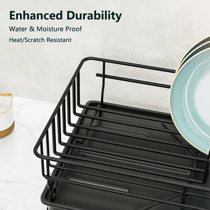 Multi - Functional Kitchen Organizer: Countertop & Cabinet Dish Rack + Utensil Drainer Storage with Stackable Design Storage Rack - RELUX.STORE