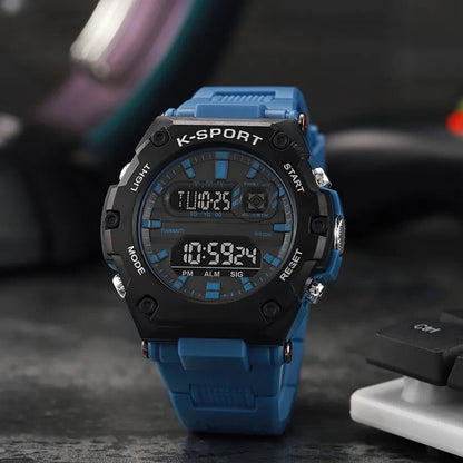 Multifunction Men's Sports Watch Waterproof Luminous Alarm Clock Outdoor Fitness Digital Watch Electronic Wristwatch for Man Kid - RELUX.STORE