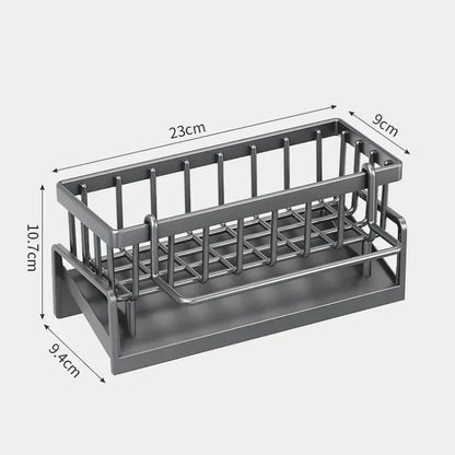 Multifunctional Sponge Rack Drainer Kitchen Shelf Sink Rag Dishwashing Detergent Dishcloth Organiser kitchen organizer storage - RELUX.STORE