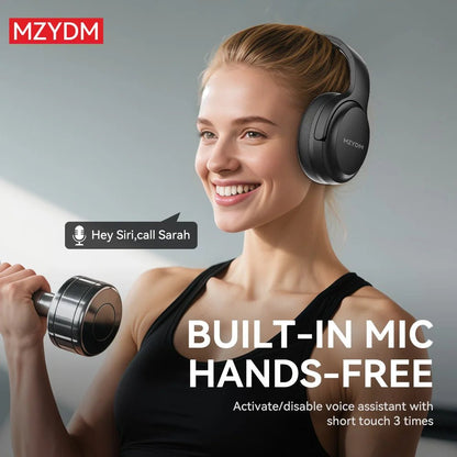 "MZYDM DJ16 Foldable Wireless Headphones – Bluetooth Stereo Earphones with Super Bass, Noise - Cancelling Mic for iPhone & PC" - RELUX.STORE