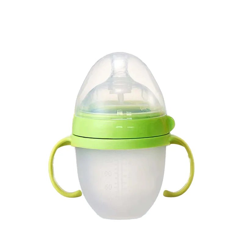 New 0 - 36 months baby nano - silicone bottle 240ml 150ml with handle Breastmilk - like design Soft milk pulling - RELUX.STORENew 0 - 36 months baby nano - silicone bottle 240ml 150ml with handle Breastmilk - like design Soft milk pulling