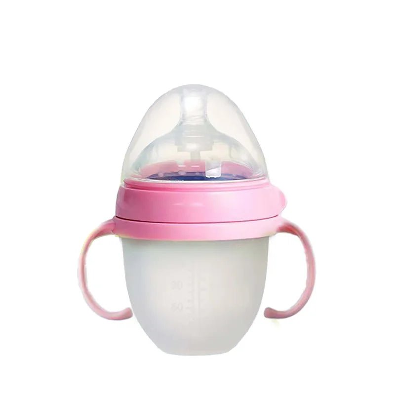 New 0 - 36 months baby nano - silicone bottle 240ml 150ml with handle Breastmilk - like design Soft milk pulling - RELUX.STORENew 0 - 36 months baby nano - silicone bottle 240ml 150ml with handle Breastmilk - like design Soft milk pulling