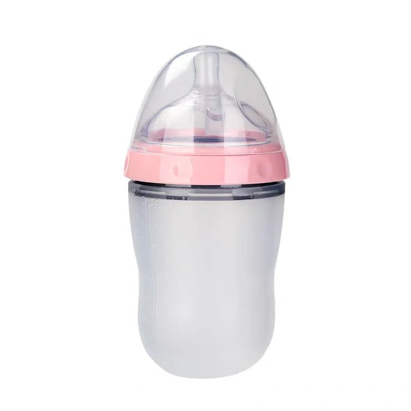New 0 - 36 months baby nano - silicone bottle 240ml 150ml with handle Breastmilk - like design Soft milk pulling - RELUX.STORENew 0 - 36 months baby nano - silicone bottle 240ml 150ml with handle Breastmilk - like design Soft milk pulling