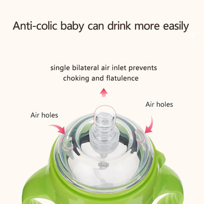 New 0 - 36 months baby nano - silicone bottle 240ml 150ml with handle Breastmilk - like design Soft milk pulling - RELUX.STORENew 0 - 36 months baby nano - silicone bottle 240ml 150ml with handle Breastmilk - like design Soft milk pulling
