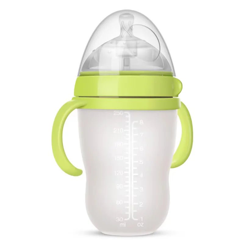New 0 - 36 months baby nano - silicone bottle 240ml 150ml with handle Breastmilk - like design Soft milk pulling - RELUX.STORENew 0 - 36 months baby nano - silicone bottle 240ml 150ml with handle Breastmilk - like design Soft milk pulling