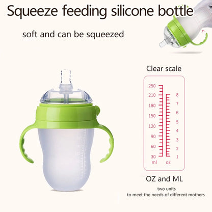 New 0 - 36 months baby nano - silicone bottle 240ml 150ml with handle Breastmilk - like design Soft milk pulling - RELUX.STORENew 0 - 36 months baby nano - silicone bottle 240ml 150ml with handle Breastmilk - like design Soft milk pulling