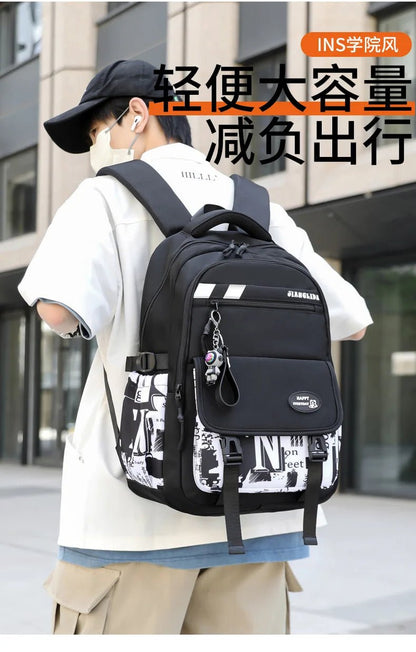 NEW Children Orthopedics School Bags Kids Backpack In Primary Schoolbag For Teenager Boys Waterproof Backpacks Book Bag mochila - RELUX.STORE
