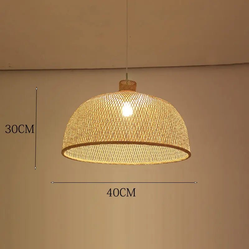 New Chinese Bird's Nest Lampshade Chandelier Hotel Restaurant Staircase Japanese Tatami Rattan LED Bamboo Furniture Decoration - RELUX.STORE