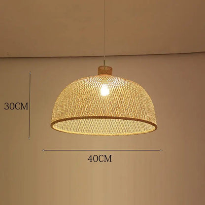 New Chinese Bird's Nest Lampshade Chandelier Hotel Restaurant Staircase Japanese Tatami Rattan LED Bamboo Furniture Decoration - RELUX.STORE