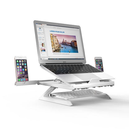 New Laptop Stand Multifunctional Folding Lift Portable Laptop Stand Monitor Increase Rack Aluminum Alloy Base - RELUX.STORE