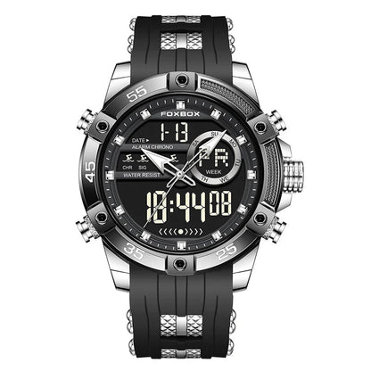 New Original FOXOBOX Brand Luxury Men Watch Military Analog Digital Watches For Men Fashion Sport Waterproof Quartz Chronograph - RELUX.STORE