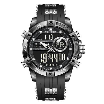 New Original FOXOBOX Brand Luxury Men Watch Military Analog Digital Watches For Men Fashion Sport Waterproof Quartz Chronograph - RELUX.STORE