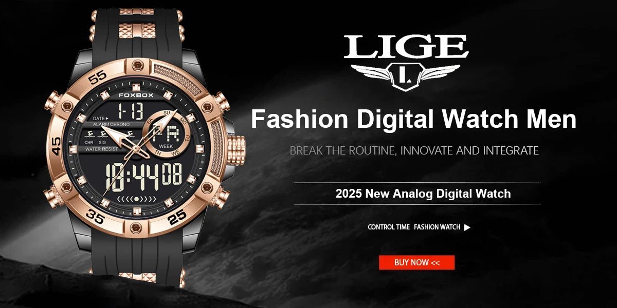 New Original FOXOBOX Brand Luxury Men Watch Military Analog Digital Watches For Men Fashion Sport Waterproof Quartz Chronograph - RELUX.STORE