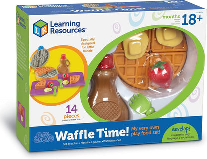 New Sprouts Waffle Time – Pretend Play Kitchen Breakfast Set | Montessori Educational Toys for Toddlers | Fine Motor Skills Development | Play Food Gift for Boys & Girls - RELUX.STORE